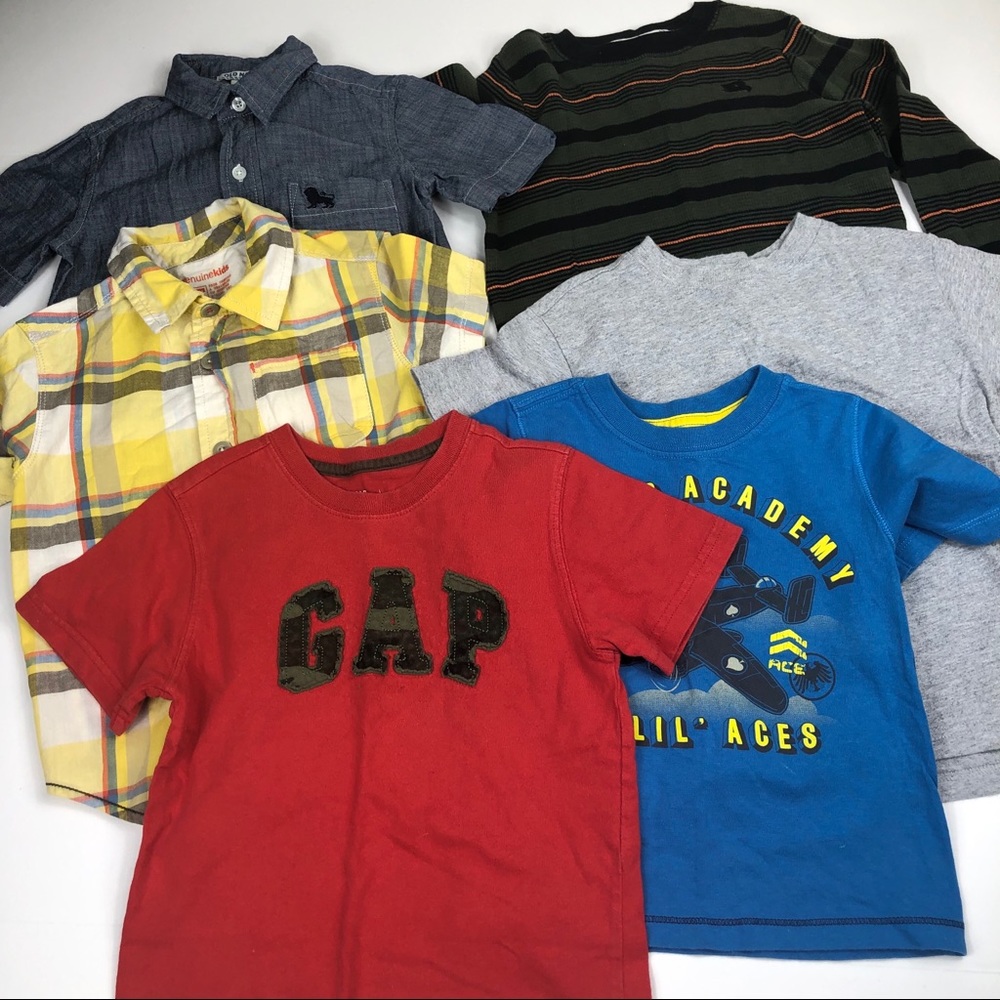 Toddler boys size 4T bundle lot of shirts tees euc